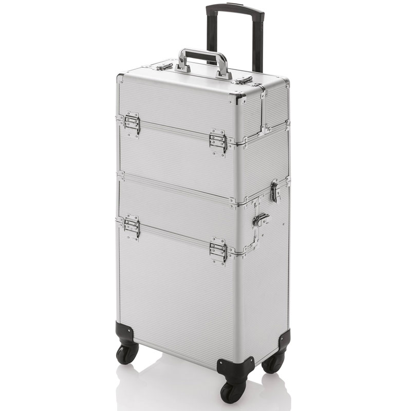 Valise a roulettes 2 parties grand modele alu